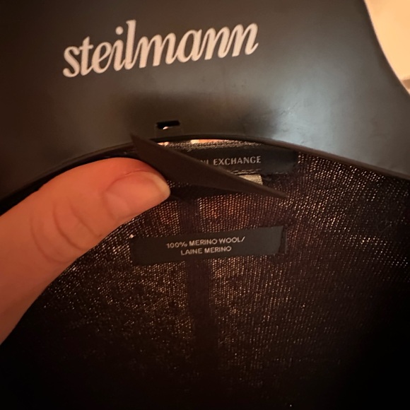 Armani exchange merino wool sweater/cardigan - Picture 5 of 5